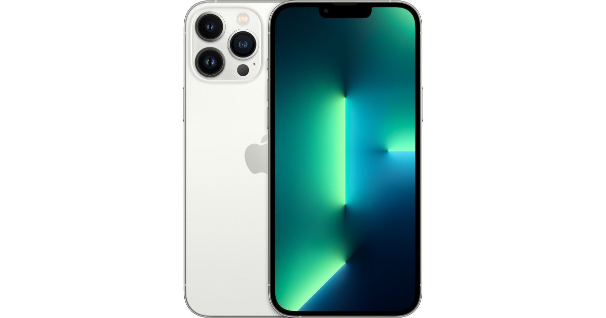Apple iPhone 13 Pro Max (Silver, 256 GB) (Refurbished)