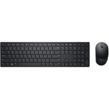Dell KM5221W Pro Wireless USB Keyboard and Mouse Set Quiet Keyboard, Full-Sized Keyboard, Ambidextrous Mouse Black