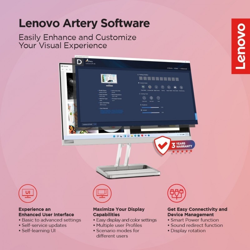 "Lenovo L24i-40 24-inch Full HD IPS LED Monitor – 99% sRGB, HDMI, Tilt Stand, Dual Speakers, Ultra-Slim Design" "Lenovo L24i-40 24-inch Full HD IPS LED Monitor – 99% sRGB, HDMI, Tilt Stand, Dual Speakers, Ultra-Slim Design"