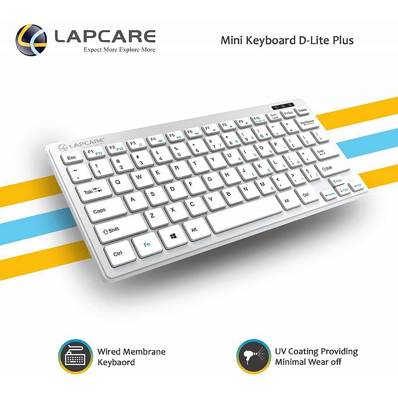 Lapcare lap-63 wired mini keyboard white