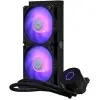 Cooler Master MasterLiquid ML240L RGB V2 CPU Liquid Cooler - Black | Support Intel & AMD CPU Socket AM5, AM4, AM3, LGA1700, 1200, 2066, 1151 | 3rd Gen Dual Chamber Pump | 240mm Close-Loop AIO