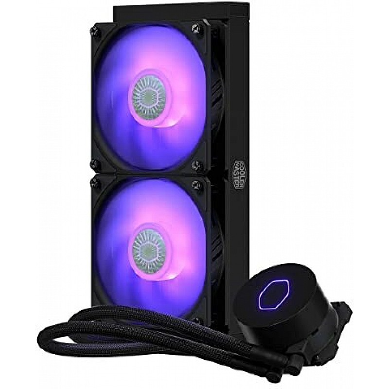 Cooler Master MasterLiquid ML240L RGB V2 CPU Liquid Cooler - Black | Support Intel & AMD CPU Socket AM5, AM4, AM3, LGA1700, 1200, 2066, 1151 | 3rd Gen Dual Chamber Pump | 240mm Close-Loop AIO