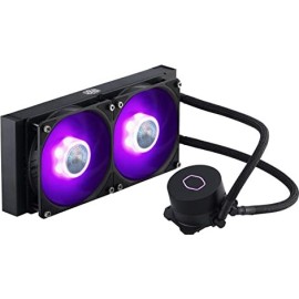 Cooler Master MasterLiquid ML240L RGB V2 CPU Liquid Cooler - Black | Support Intel & AMD CPU Socket AM5, AM4, AM3, LGA1700, 1200, 2066, 1151 | 3rd Gen Dual Chamber Pump | 240mm Close-Loop AIO
