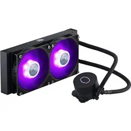 Cooler Master MasterLiquid ML240L RGB V2 CPU Liquid Cooler - Black | Support Intel & AMD CPU Socket AM5, AM4, AM3, LGA1700, 1200, 2066, 1151 | 3rd Gen Dual Chamber Pump | 240mm Close-Loop AIO