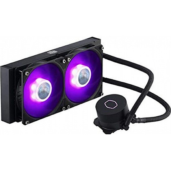 Cooler Master MasterLiquid ML240L RGB V2 CPU Liquid Cooler - Black | Support Intel & AMD CPU Socket AM5, AM4, AM3, LGA1700, 1200, 2066, 1151 | 3rd Gen Dual Chamber Pump | 240mm Close-Loop AIO