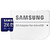 SAMSUNG PRO Plus microSD Memory Card + Adapter, 256GB MicroSDXC, Up to 180 MB/s, Full HD & 4K UHD, UHS-I, C10, U3, V30, A2 for Android Phones, Tablets, Action camera, Drone, MB-MD256SA/APC