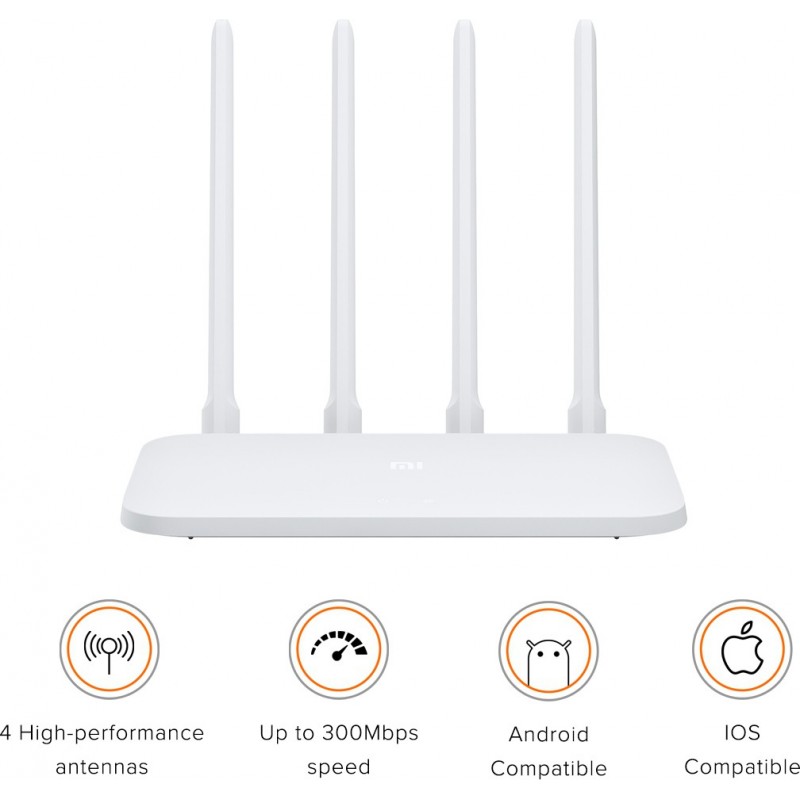 Mi R4CM 300 Mbps Router  (White, Single Band)