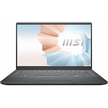 MSI Modern 14, Intel i5-10210U, 14" FHD IPS-Level 60Hz Panel Laptop (8GB/512GB NVMe SSD/Windows 10 Home/Intel UHD Graphics/Carbon Grey/1.3Kg)