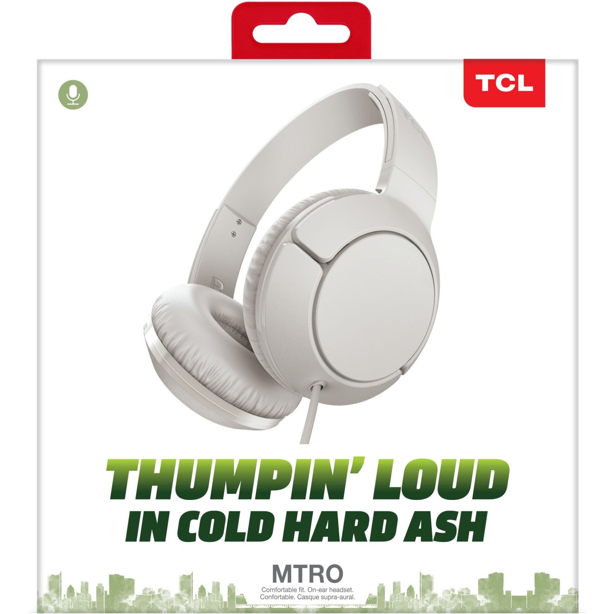 TCL Mtro200 Wired On Ear Headphone with Mic (Burgundy Crush)