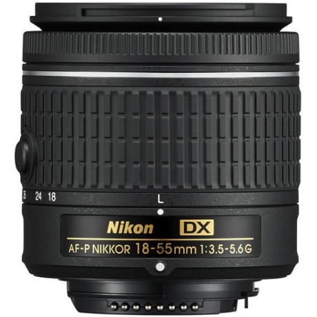 NIKON AF-P DX NIKKOR 18 - 55 mm F/3.5 - 5.6G VR Telephoto Zoom Lens  (Black)