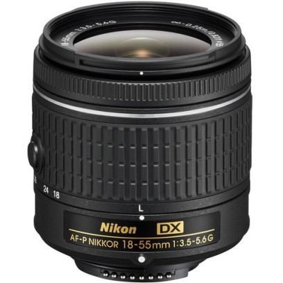 NIKON AF-P DX NIKKOR 18 - 55 mm F/3.5 - 5.6G VR Telephoto Zoom Lens  (Black)