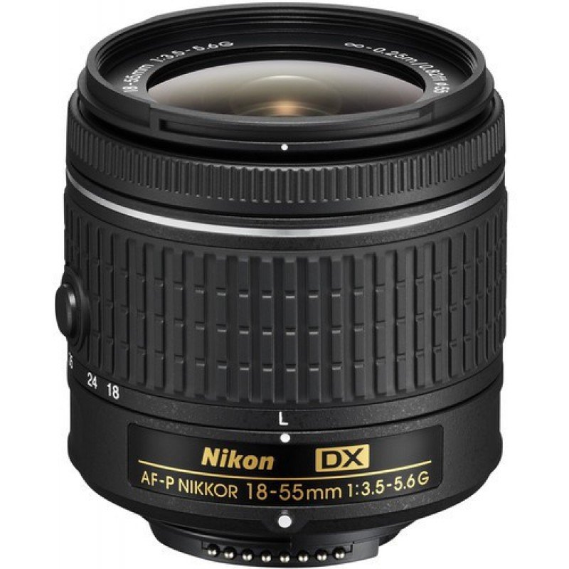 NIKON AF-P DX NIKKOR 18 - 55 mm F/3.5 - 5.6G VR Telephoto Zoom Lens (Black) NIKON AF-P DX NIKKOR 18 - 55 mm F/3.5 - 5.6G VR Telephoto Zoom Lens (Black)