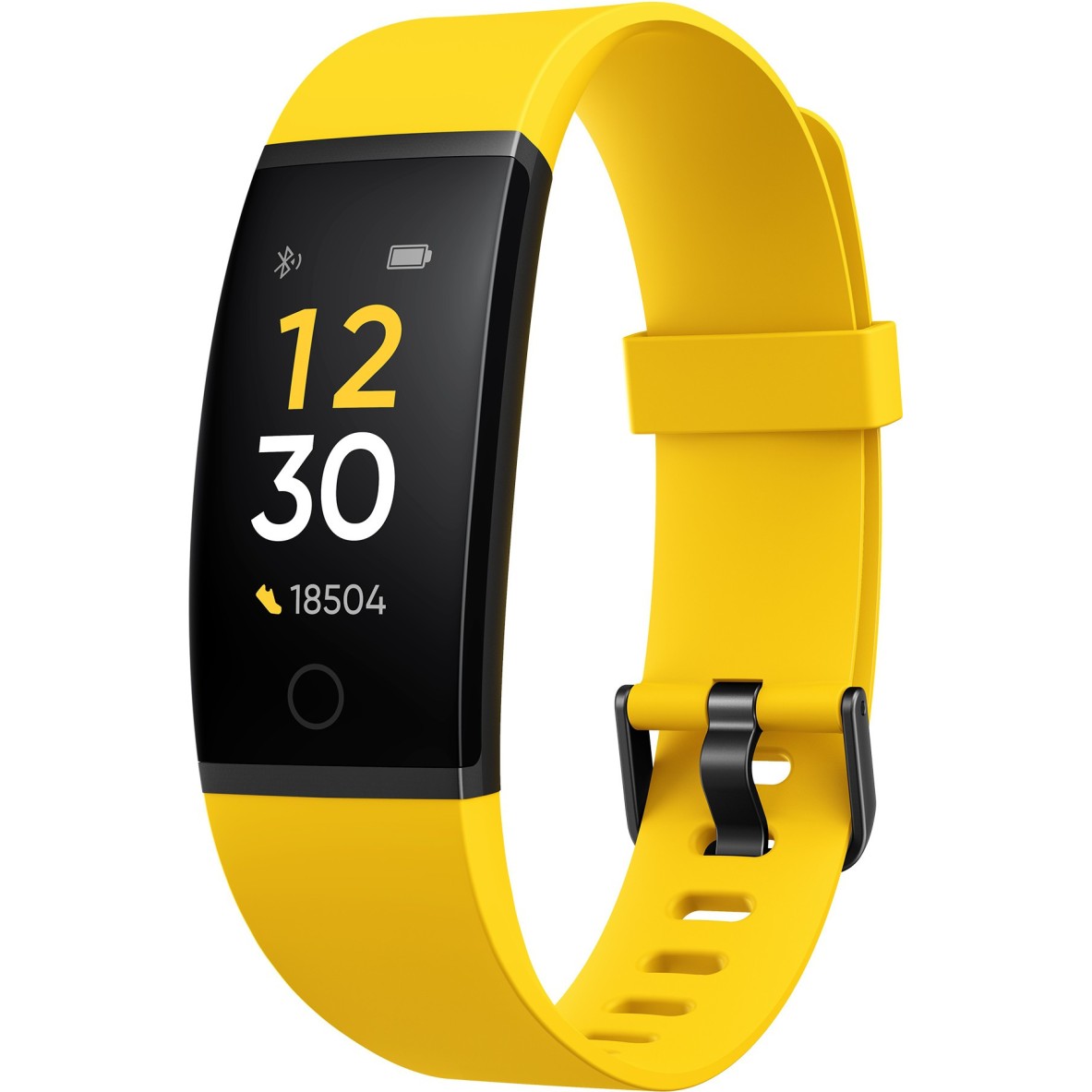 Realme Band (Yellow) - Full Colour Screen with Touchkey, Real-time Heart Rate Monitor, in-Built USB Charging, IP68 Water Resistant