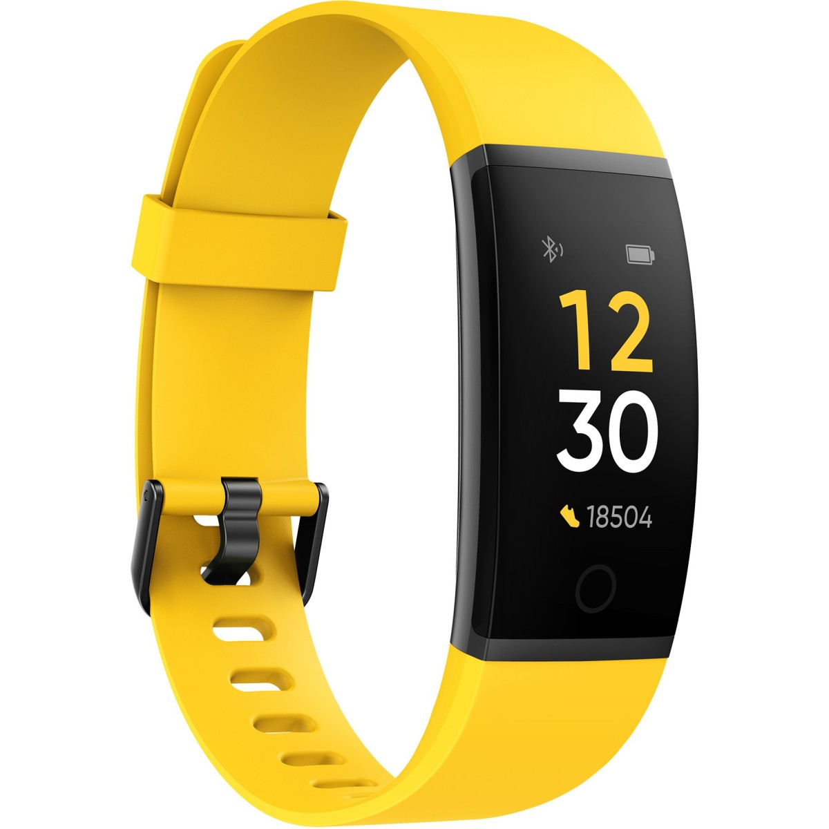 Realme Band (Yellow) - Full Colour Screen with Touchkey, Real-time Heart Rate Monitor, in-Built USB Charging, IP68 Water Resistant