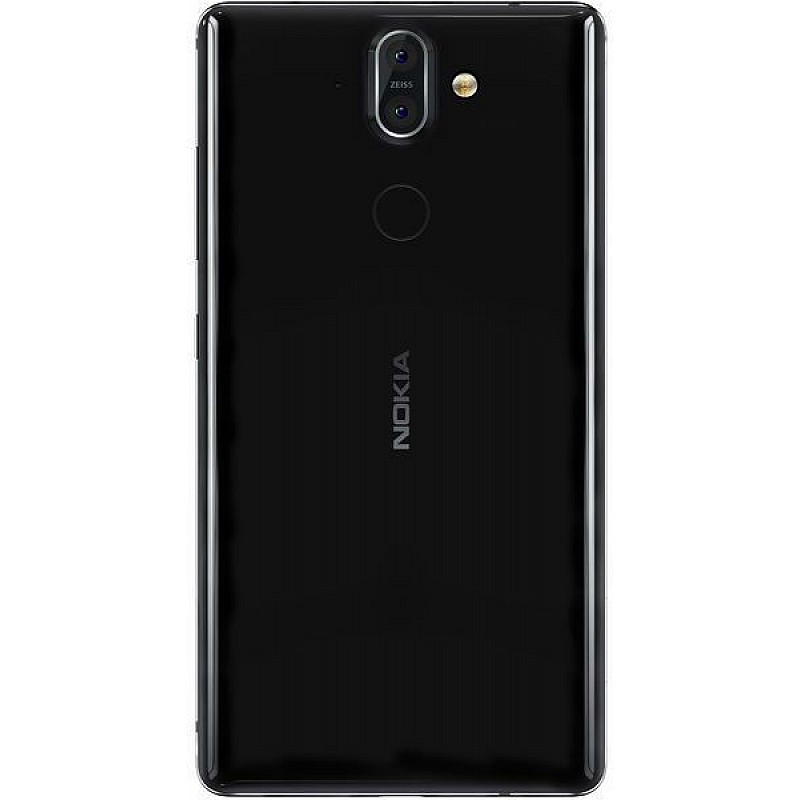 Nokia 8 Sirocco Single SIM Black, 6GB RAM, 128GB Storage Refurbished