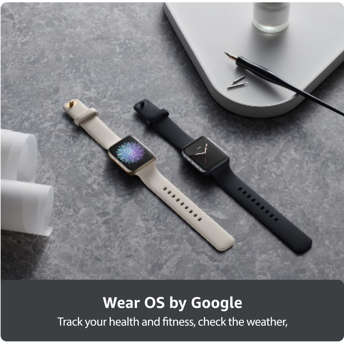 OPPO Watch 46 mm WiFi Smartwatch (Gold Strap, Regular)