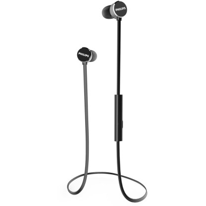 PHILIPS Upbeat TAUN102BK/00 With Spash-Proof design Bluetooth Headset Black PHILIPS Upbeat TAUN102BK/00 With Spash-Proof design Bluetooth Headset Black