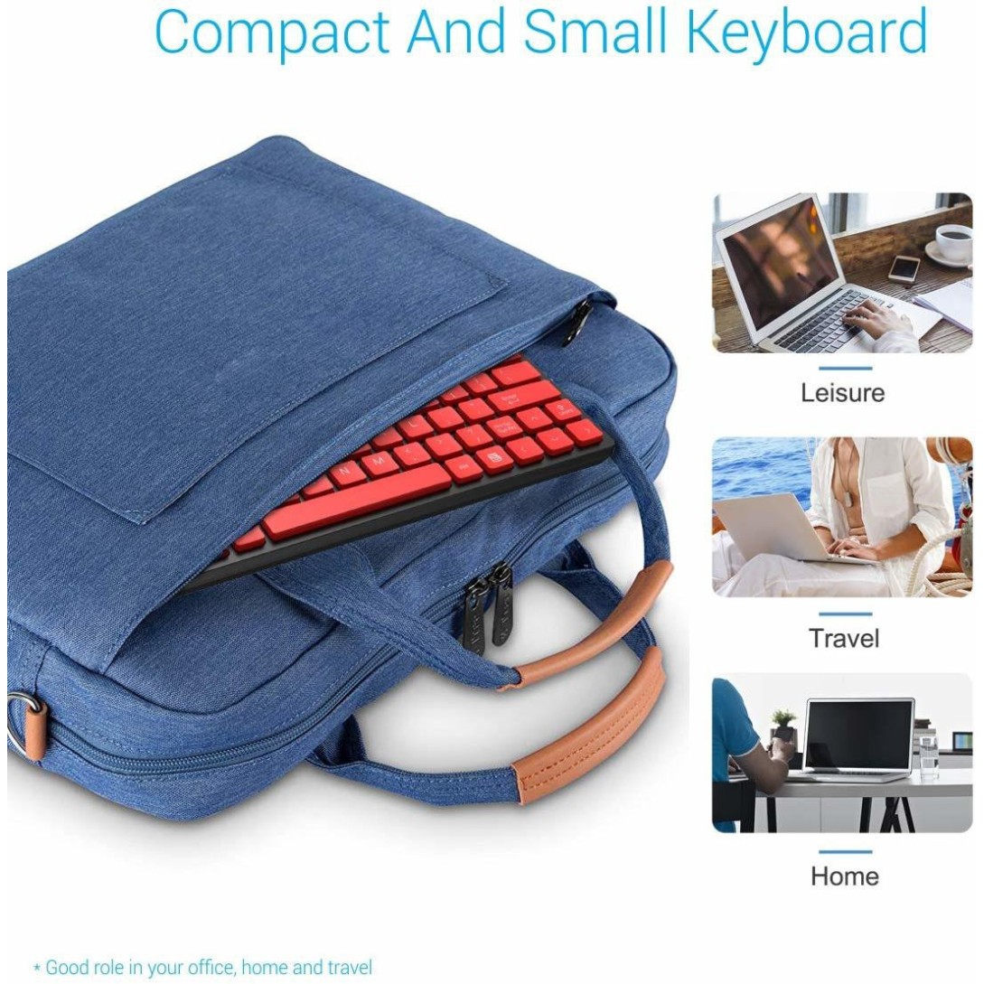 Portronics Key2-A Combo of Multimedia Wireless Keyboard and Mouse Black and Red