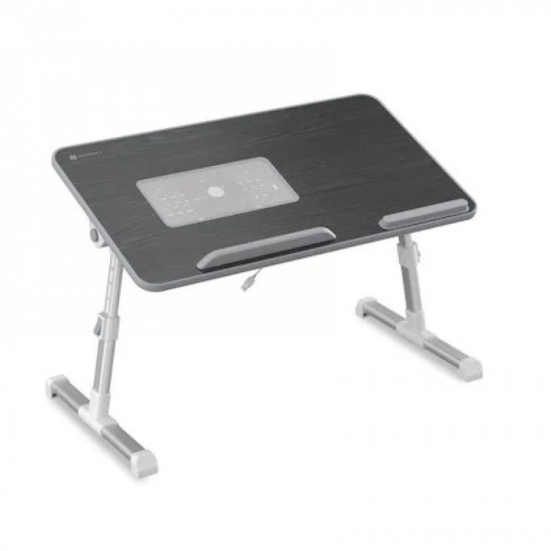 Portronics My Buddy Plus Adjustable Laptop Table with Built in USB Cooling Fan Foldable Legs (Black) Portronics My Buddy Plus Adjustable Laptop Table with Built in USB Cooling Fan Foldable Legs (Black)