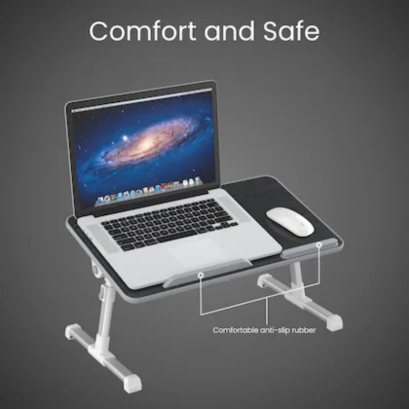 Portronics My Buddy Plus Adjustable Laptop Table with Built in USB Cooling Fan Foldable Legs (Black) Portronics My Buddy Plus Adjustable Laptop Table with Built in USB Cooling Fan Foldable Legs (Black)