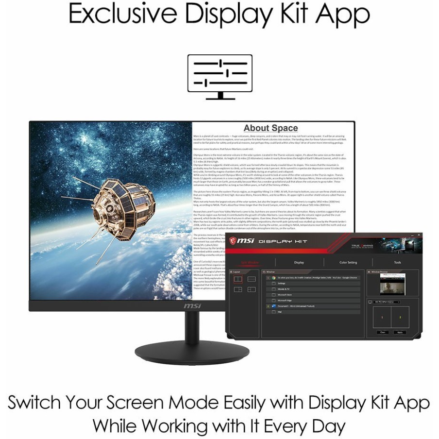 MSI 68.58 cm (27 inch) Full HD IPS Panel Monitor (PRO MP271(3PA2))