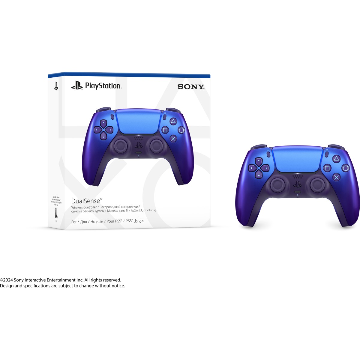 SONY PS5 DualSense wireless controller Chroma Indigo Gaming Accessory Kit