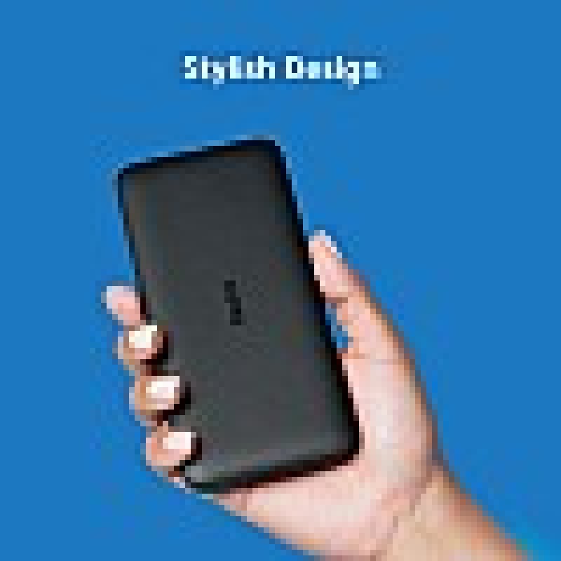 Redmi 10000 mAh Fast Charging Slim Power Bank (Black, 10W Fast Charging, Dual Ports)