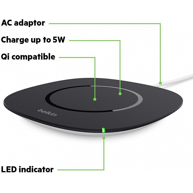 Belkin Boost Up Qi (10W) Wireless Charger pad Compatible with iPhone 12, 12 Pro