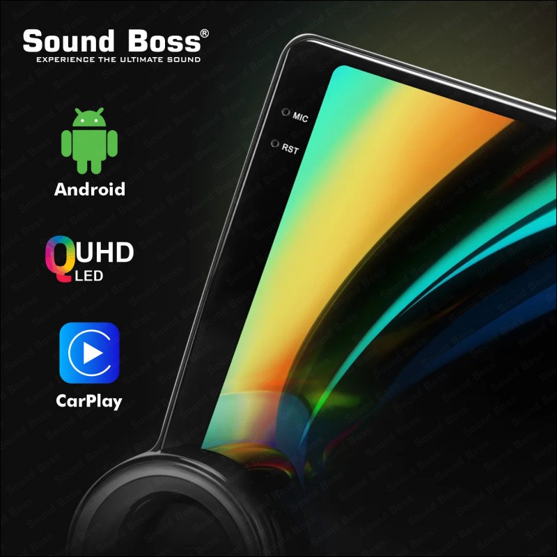 Sound Boss QLED 2K Diamond Series Androidify 4th Generation 10.1 Inch (2GB/32GB) Android Car Stereo  (Double Din)