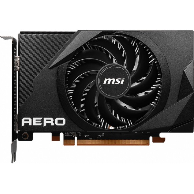 MSI RX 6400 AERO ITX 4G GDDR6 4 GB AMD Radeon Chipset 64 bit 2321 MHz Graphics Card MSI RX 6400 AERO ITX 4G GDDR6 4 GB AMD Radeon Chipset 64 bit 2321 MHz Graphics Card