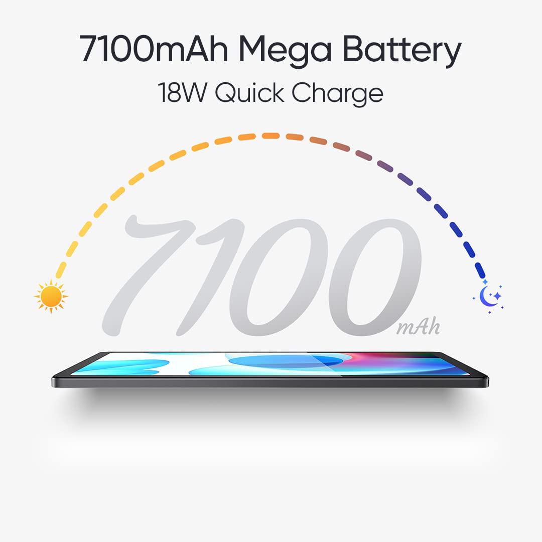 realme Pad WiFi Tablet | 3GB RAM 32GB ROM (Expandable) | 26.4cm (10.4 inch) WUXGA+ Display | 7100 mAh Battery | Dolby Atmos Quad Speaker | Golden Colour