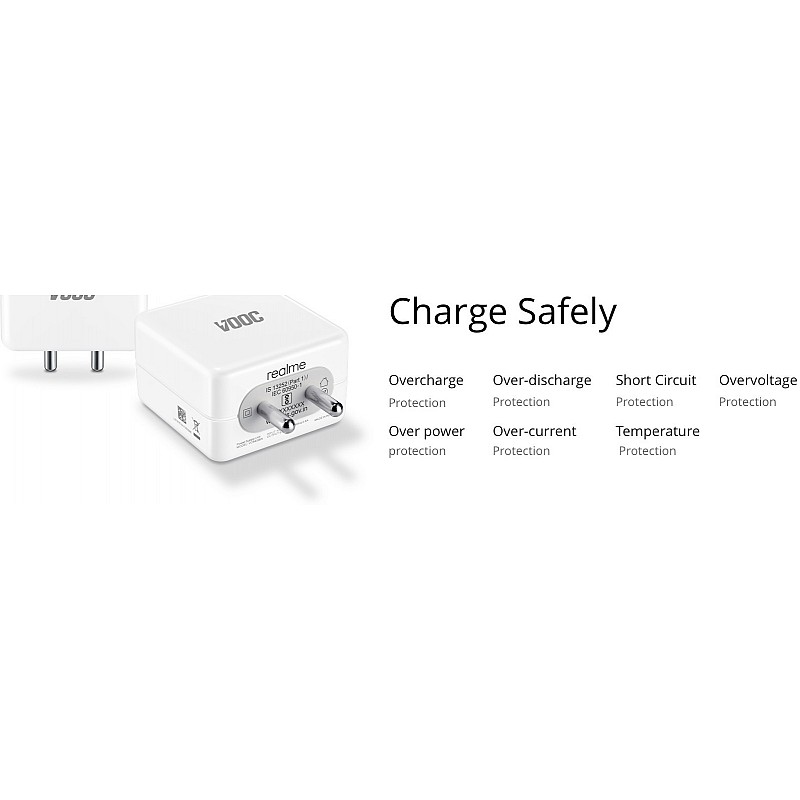 realme 4 A Mobile Charger with Detachable Cable (White)