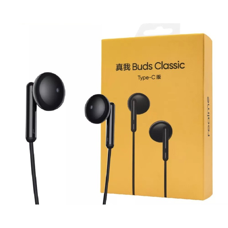 Realme Buds Classic RMA2005 Type-C Half In-Ear Earphones Black Realme Buds Classic RMA2005 Type-C Half In-Ear Earphones Black