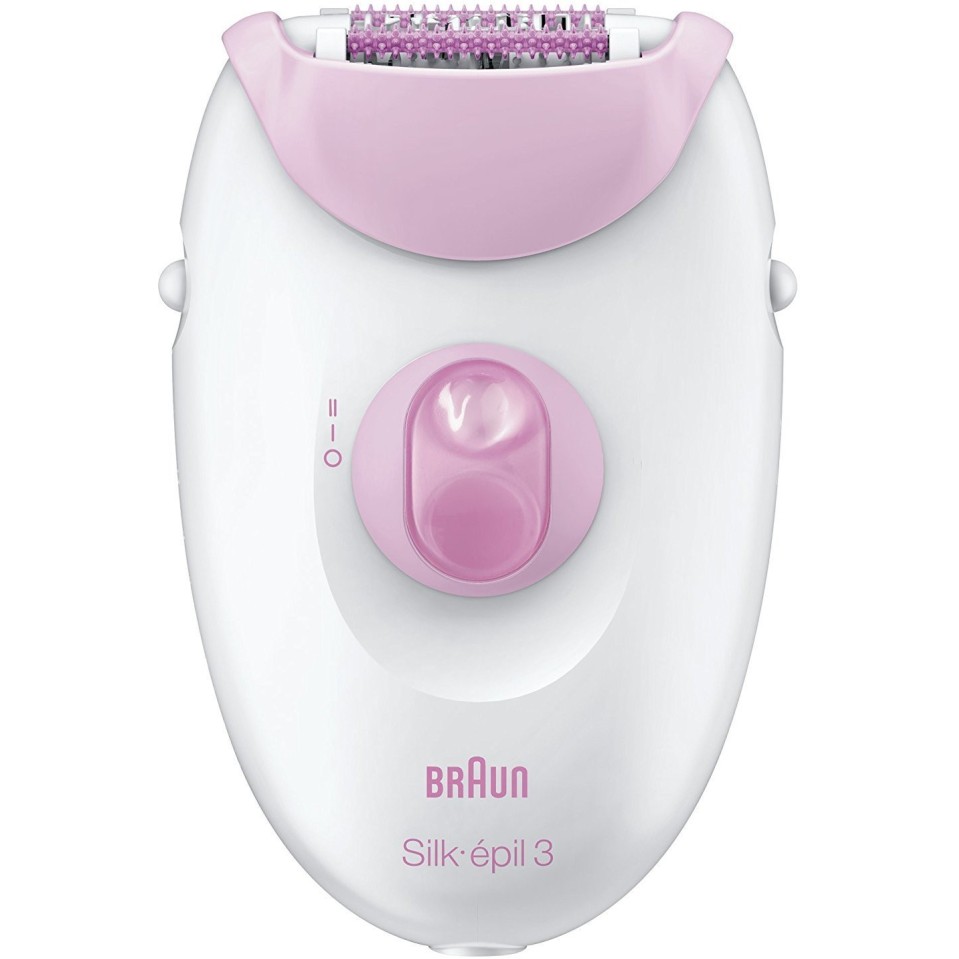 Braun Silk-epil 3-170, Epilator for Long-Lasting Hair Removal, 20 Tweezer System, Smart light Technology and Massage Rollers, Purple