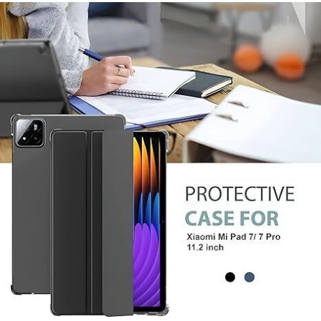 Proelite Flip Cover for Pad 7/7 Pro 11.2 inch case Cover, Transaprent Flip Case with Pen Holder Proelite Flip Cover for Pad 7/7 Pro 11.2 inch case Cover, Transaprent Flip Case with Pen Holder