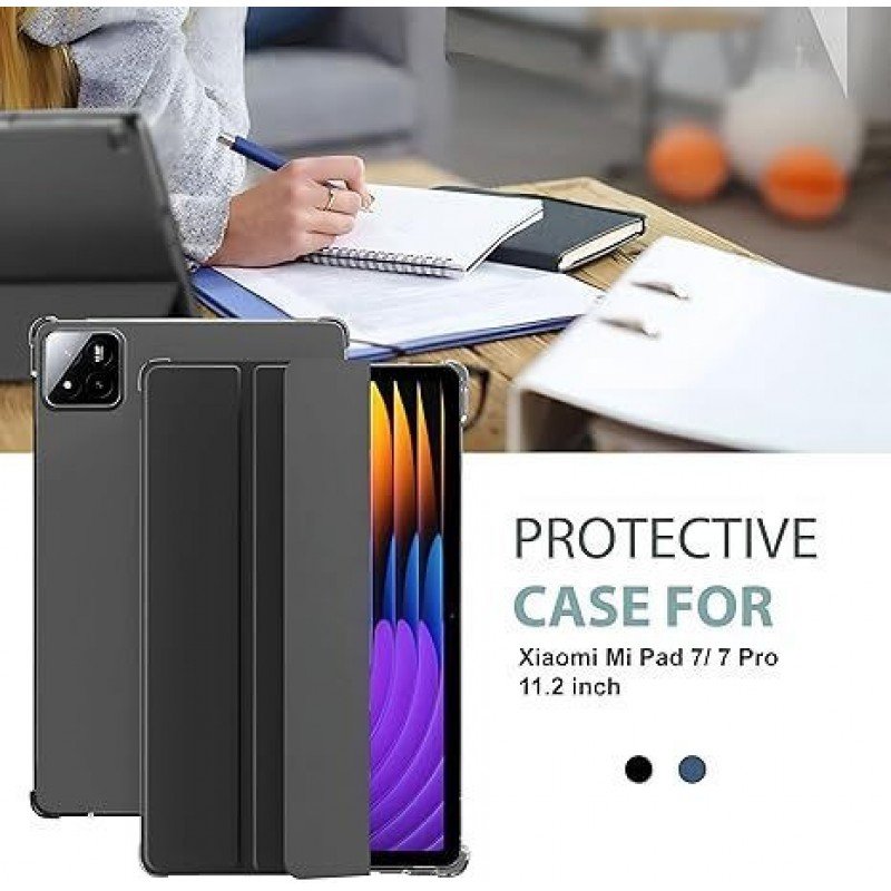 Proelite Flip Cover for Pad 7/7 Pro 11.2 inch case Cover, Transaprent Flip Case with Pen Holder Proelite Flip Cover for Pad 7/7 Pro 11.2 inch case Cover, Transaprent Flip Case with Pen Holder