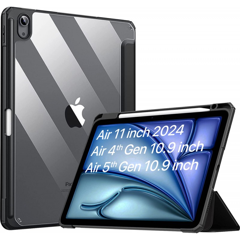 Robustrion Flip Cover for iPad Air 5th Gen / iPad Air 4th Gen 10.9 inch, iPad Air 11 inch  (Black, Dual Protection, Pack of: 1)