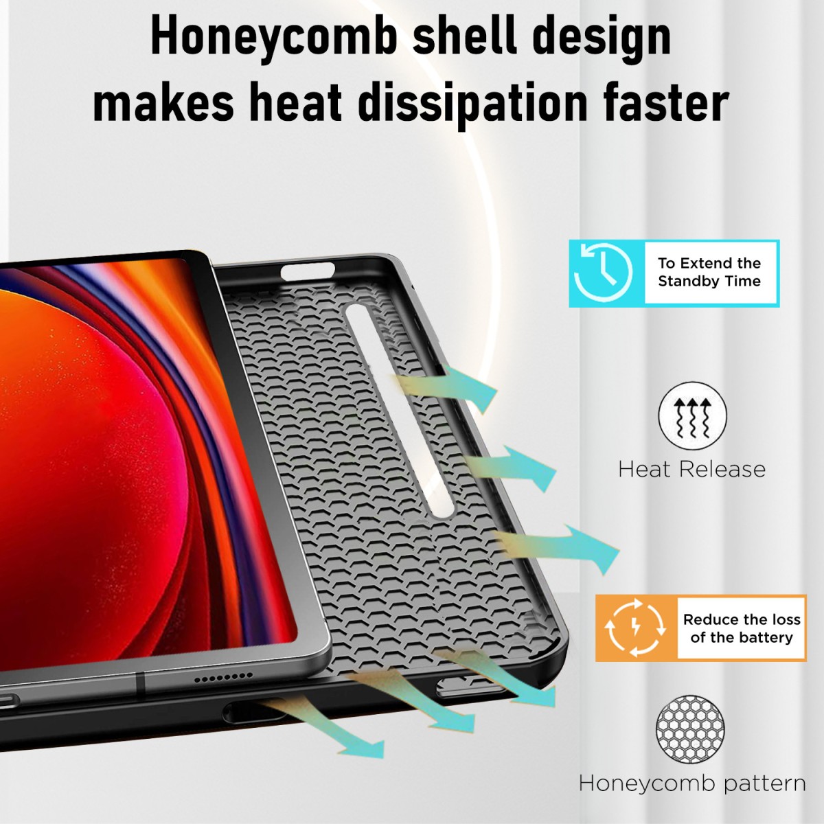 Robustrion Flip Cover for Samsung Tab S9 11 inch / S9 FE 10.9 inch Tablet