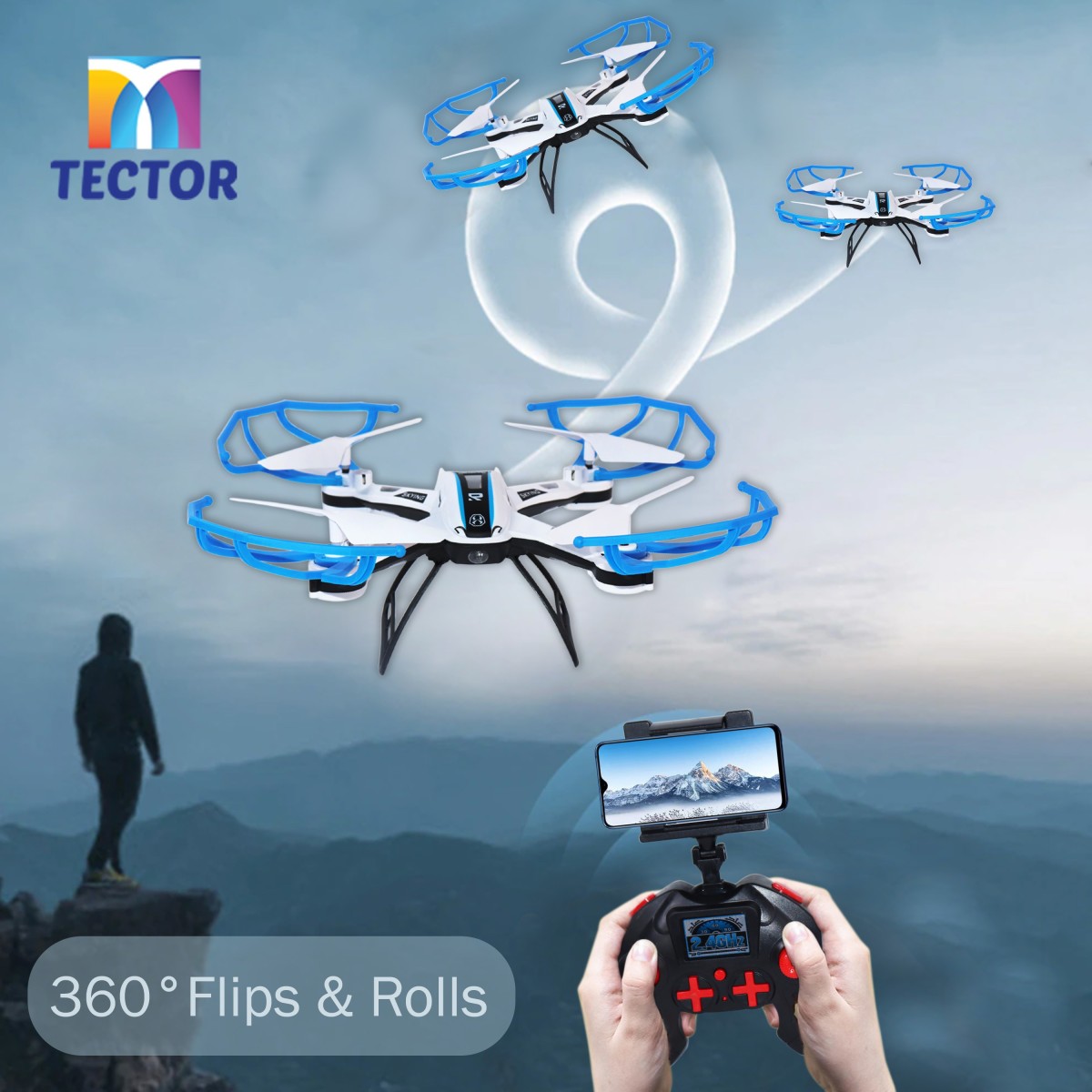 Tector Sky Viper FPV � Drone � - WiFi Hd Camera Drone
