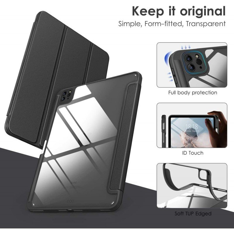 Proelite Flip Cover for iPad Air 11, iPad Pro 11 4th/3rd Gen, Air 10.9 5th/4th Gen with soft Edge (Black, Hard Case, Pack of: 1) Proelite Flip Cover for iPad Air 11, iPad Pro 11 4th/3rd Gen, Air 10.9 5th/4th Gen with soft Edge (Black, Hard Case, Pack of: 1)