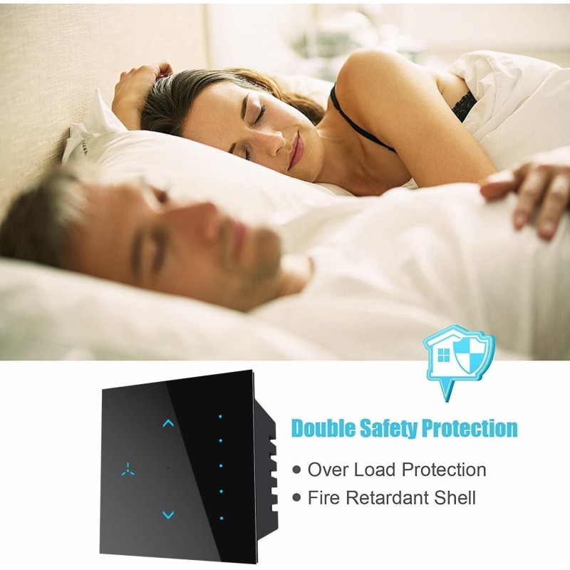 HomeMate Wi-Fi Smart Fan Regulator Touch Switch Smart Switch HomeMate Wi-Fi Smart Fan Regulator Touch Switch Smart Switch