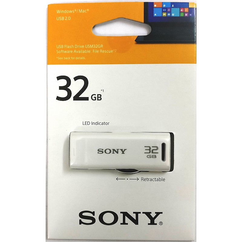 SONY USM32GR/W// USM32GR/W2// USM32GR/WZ 32 GB Pen Drive   (White) 