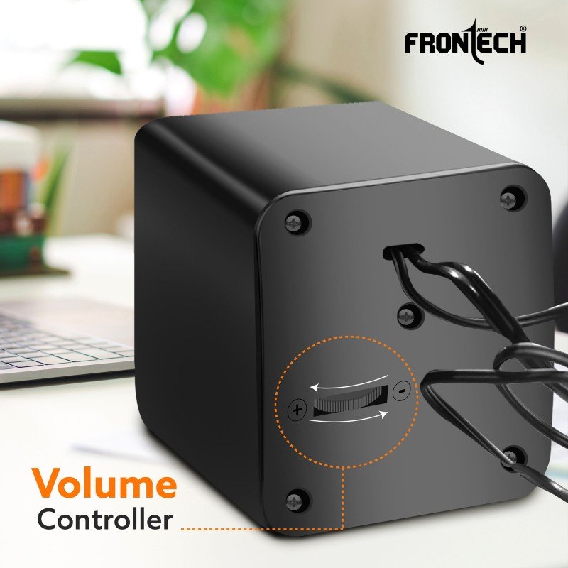 Frontech SPK-0002BLK 3 W Laptop/Desktop Speaker (Black, 2.0 Channel) Frontech SPK-0002BLK 3 W Laptop/Desktop Speaker (Black, 2.0 Channel)