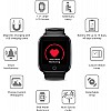 Syska SW100-BK Smartwatch  (Black Strap, Free Size)