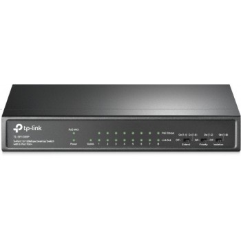 TP-Link TL-SF1009P 9 Ports 100 Mbps Network Switch  (Black)