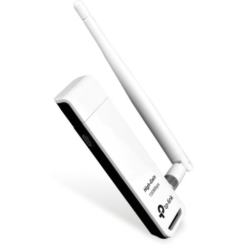 TP-Link TL-WN722N 150 Mbps High Gain Wireless USB Adapter (White) TP-Link TL-WN722N 150 Mbps High Gain Wireless USB Adapter (White)