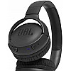 JBL Tune 500BT by Harman Powerful Bass Wireless On-Ear Headphones with Mic (Black)