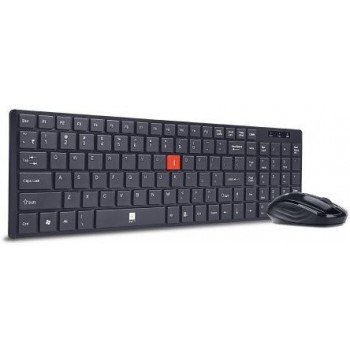 iBall Wireless Combo i4 Deskset Slim / Keyboard / Smart Mouse Chocolate Key 