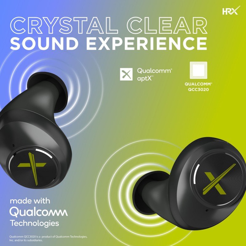HRX X-Drops 9G with Quick Touch Technology Bluetooth Headset (Cosmic Black, True Wireless) HRX X-Drops 9G with Quick Touch Technology Bluetooth Headset (Cosmic Black, True Wireless)
