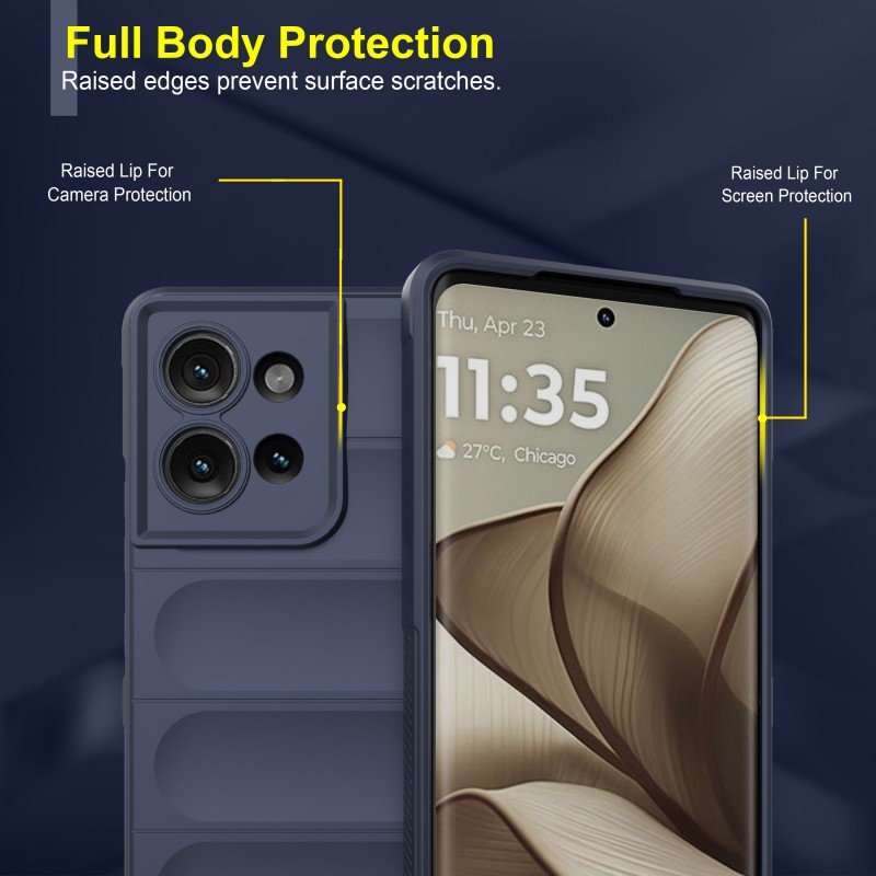 Zapcase Back Cover for Motorola Edge 50 Neo (Blue, 3D Case, Silicon, Pack of: 1) Zapcase Back Cover for Motorola Edge 50 Neo (Blue, 3D Case, Silicon, Pack of: 1)